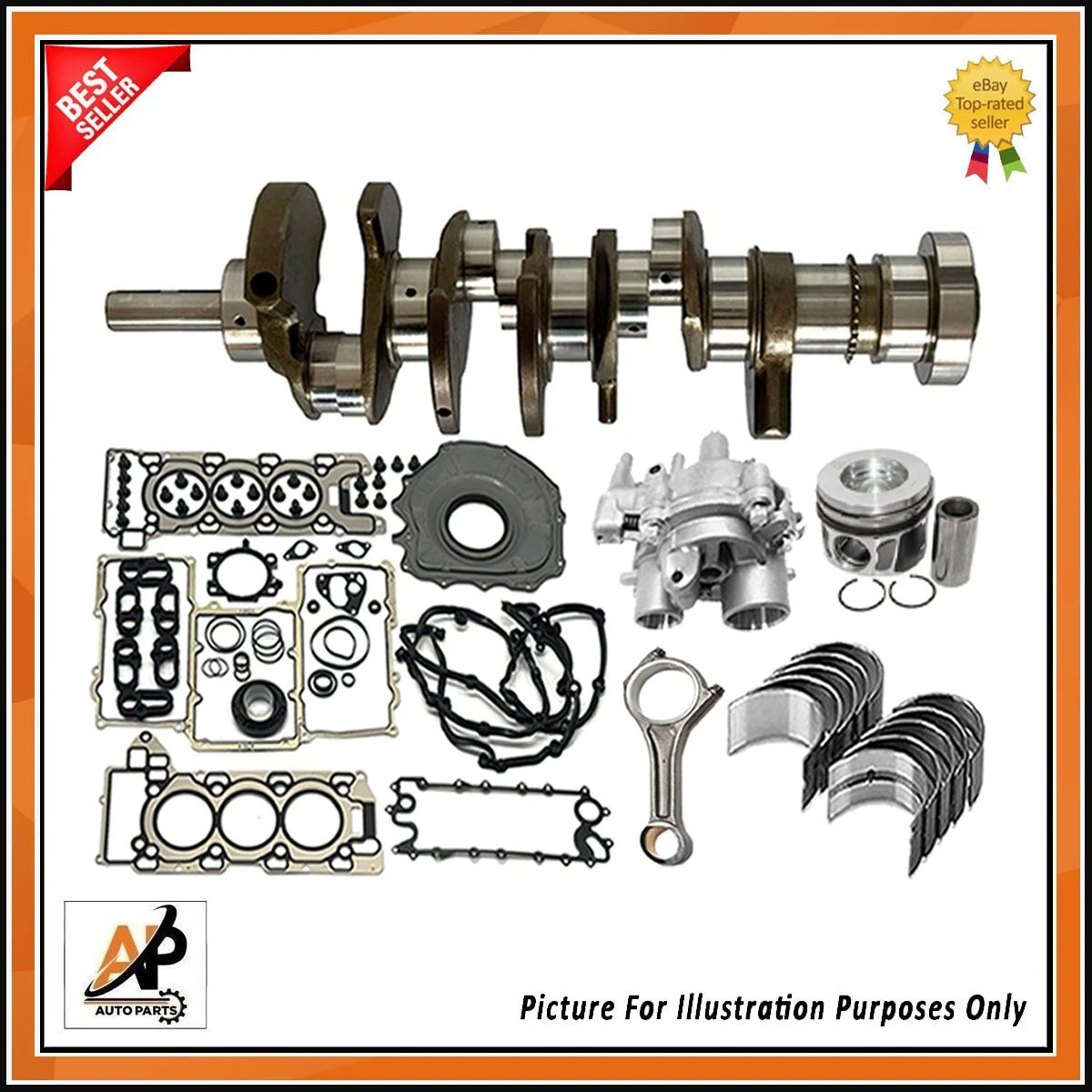 Crankshaft and Head Gasket Set for Jaguar Land Rover 3.0 Petrol (2006–2015)