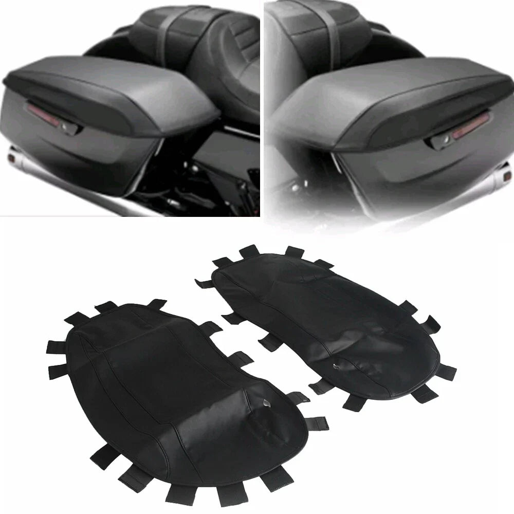 Leather Side Saddlebag Lid Covers for Harley CVO Road Glide FLTRXSE (2023)