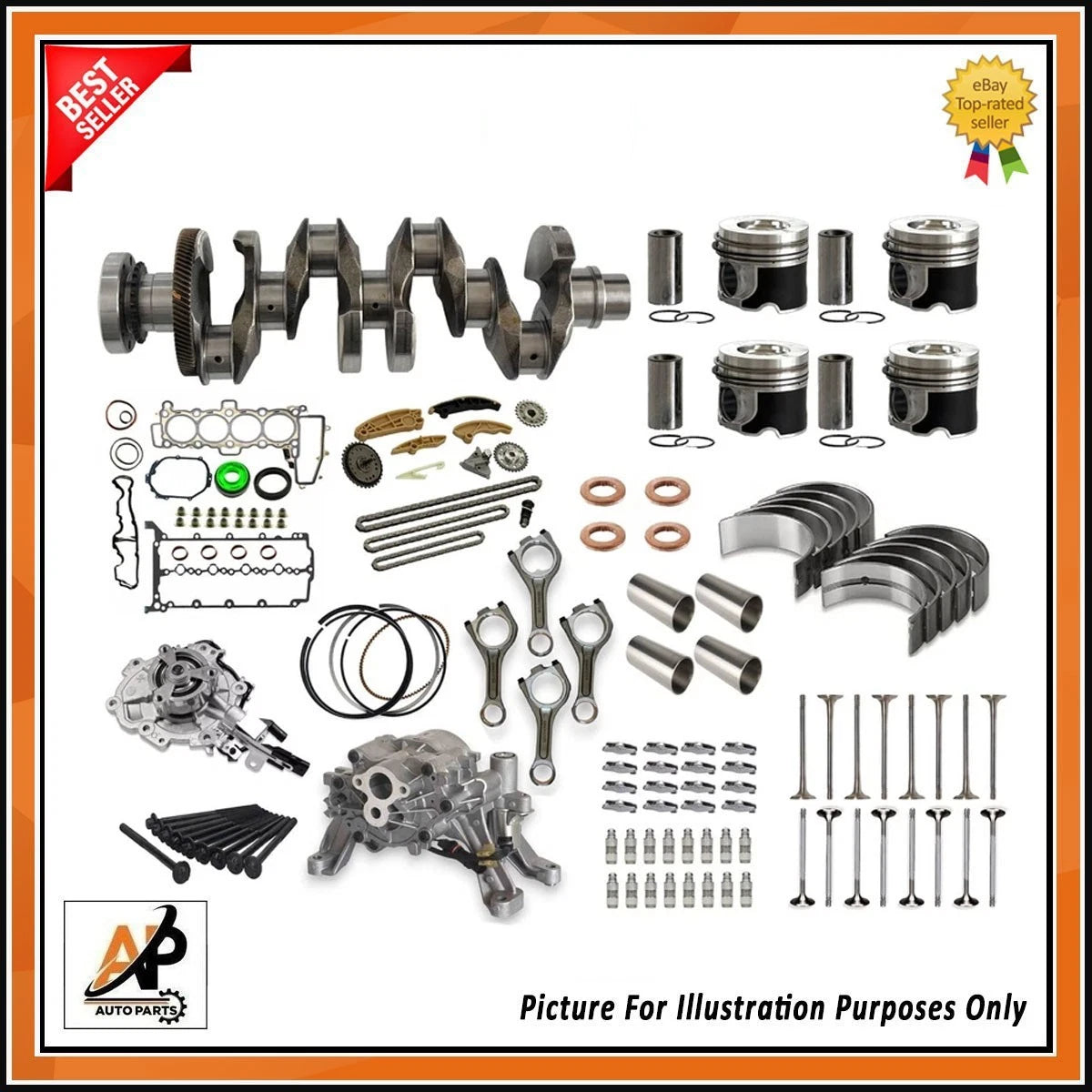 Crankshaft Engine Rebuild Parts for Land Rover Range Rover 2.0 TD4 (2013–2021)