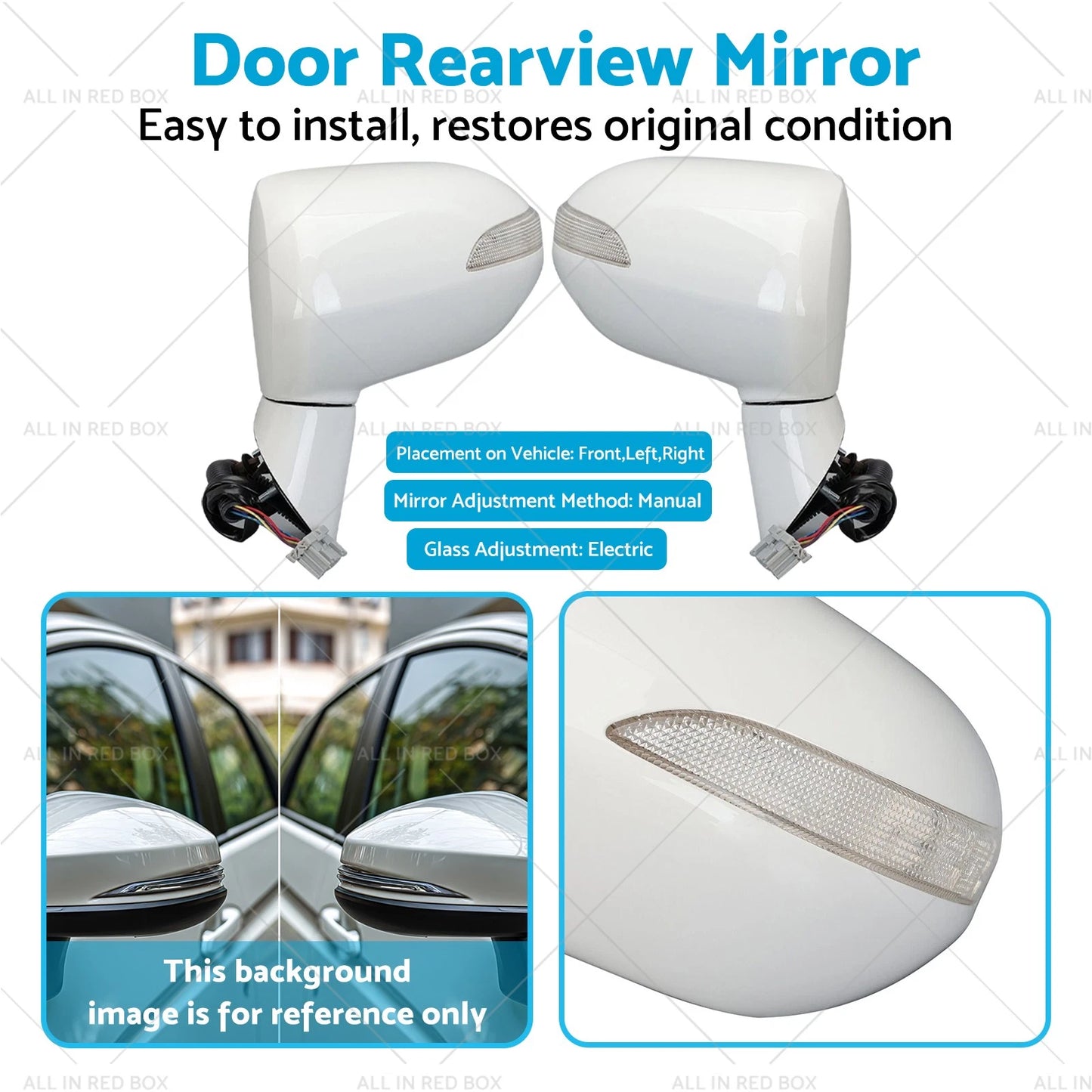5 Pin Electric Side Mirror with Turn Lamp for Honda Jazz City (2009-2023)