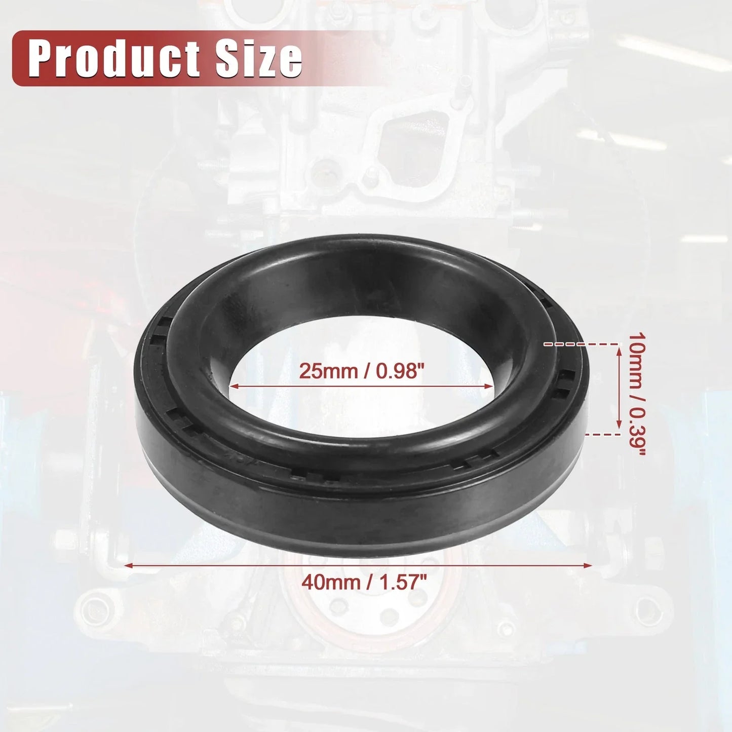 4 x Engine Crankshaft Oil Seals for Honda Accord (1994-2008)