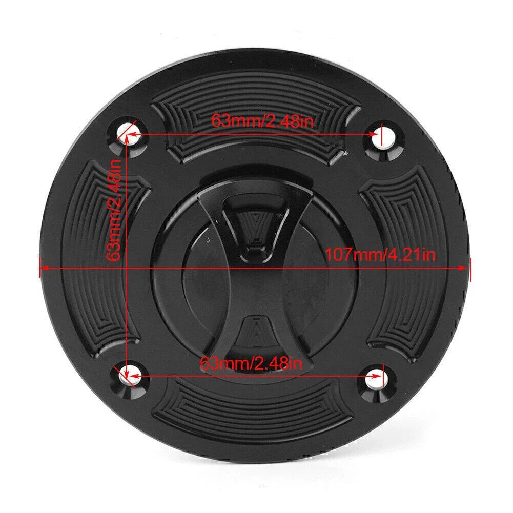 CNC Fuel Gas Tank Cap Cover for Suzuki TL1000S GS500 GSXR600 GSXR750 SV650