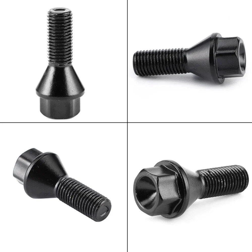 4 Pcs M1 1.5 Wheel Lug Bolts for BMW 1 3 5 6 7 8 Series X1 Z1 Z3 Z4