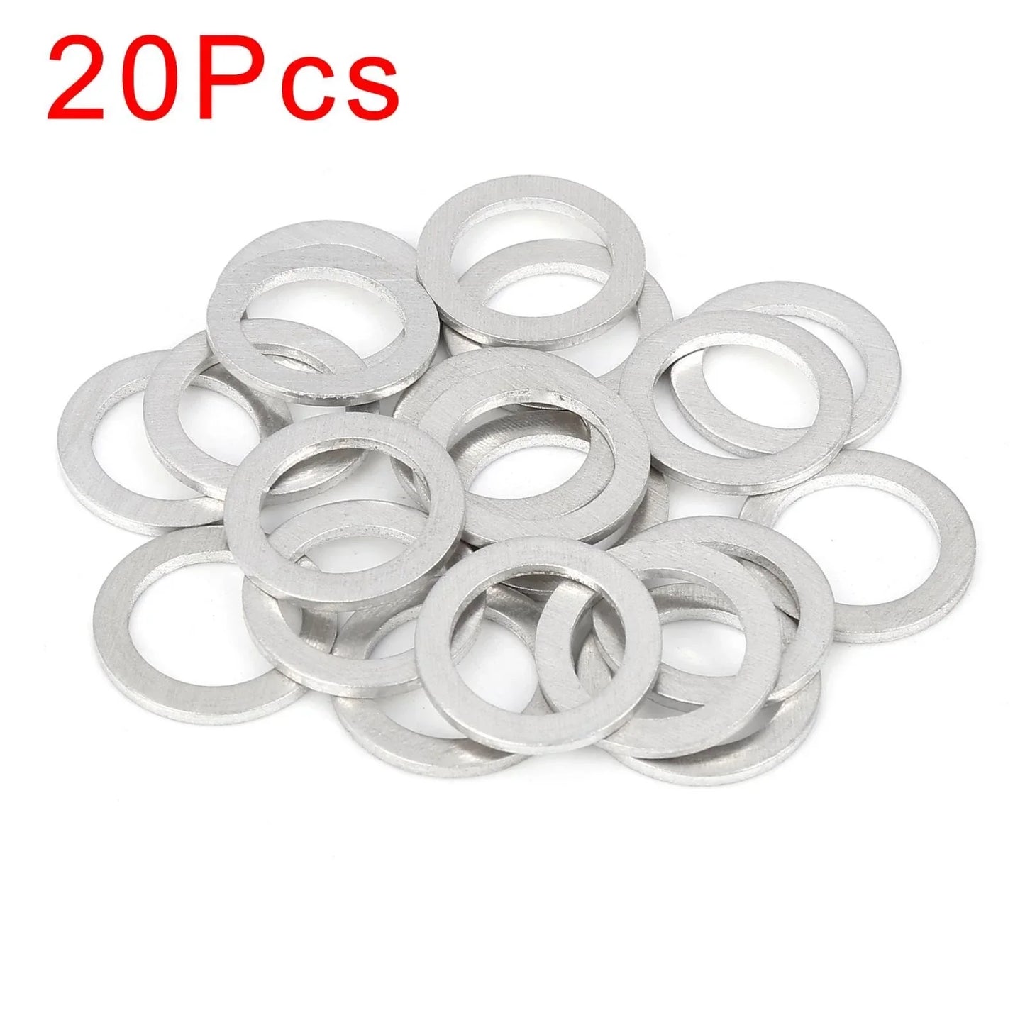 20 x M18 Silver Tone Oil Drain Plug Gaskets for Honda (90471-PX4-000)