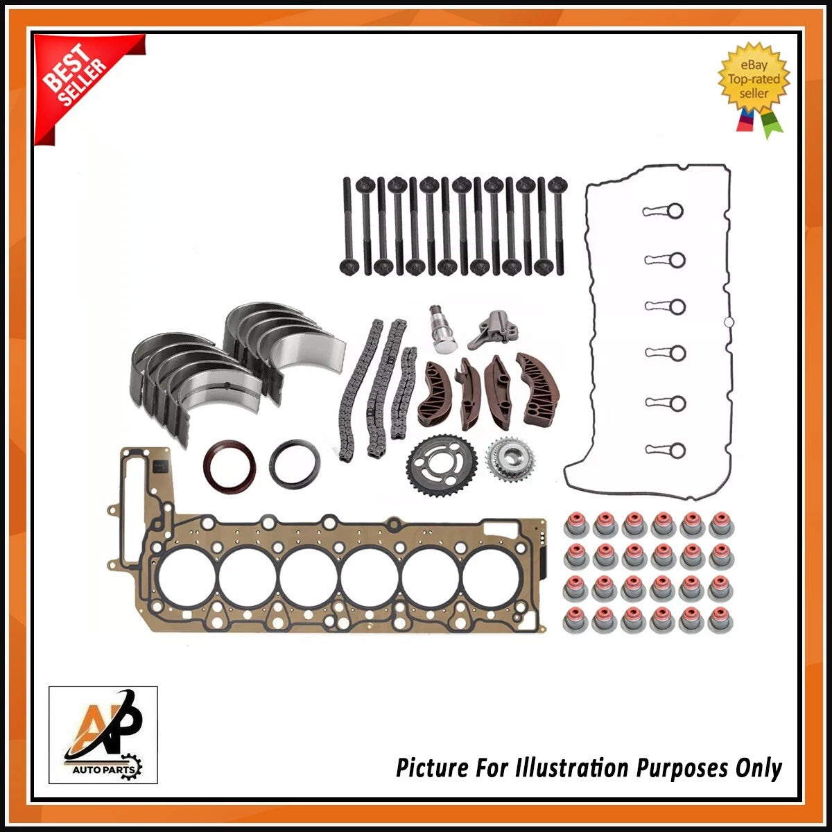 Engine Bearings Set for BMW X4 X5 X6 N57 3.0L Diesel (2010–2023)