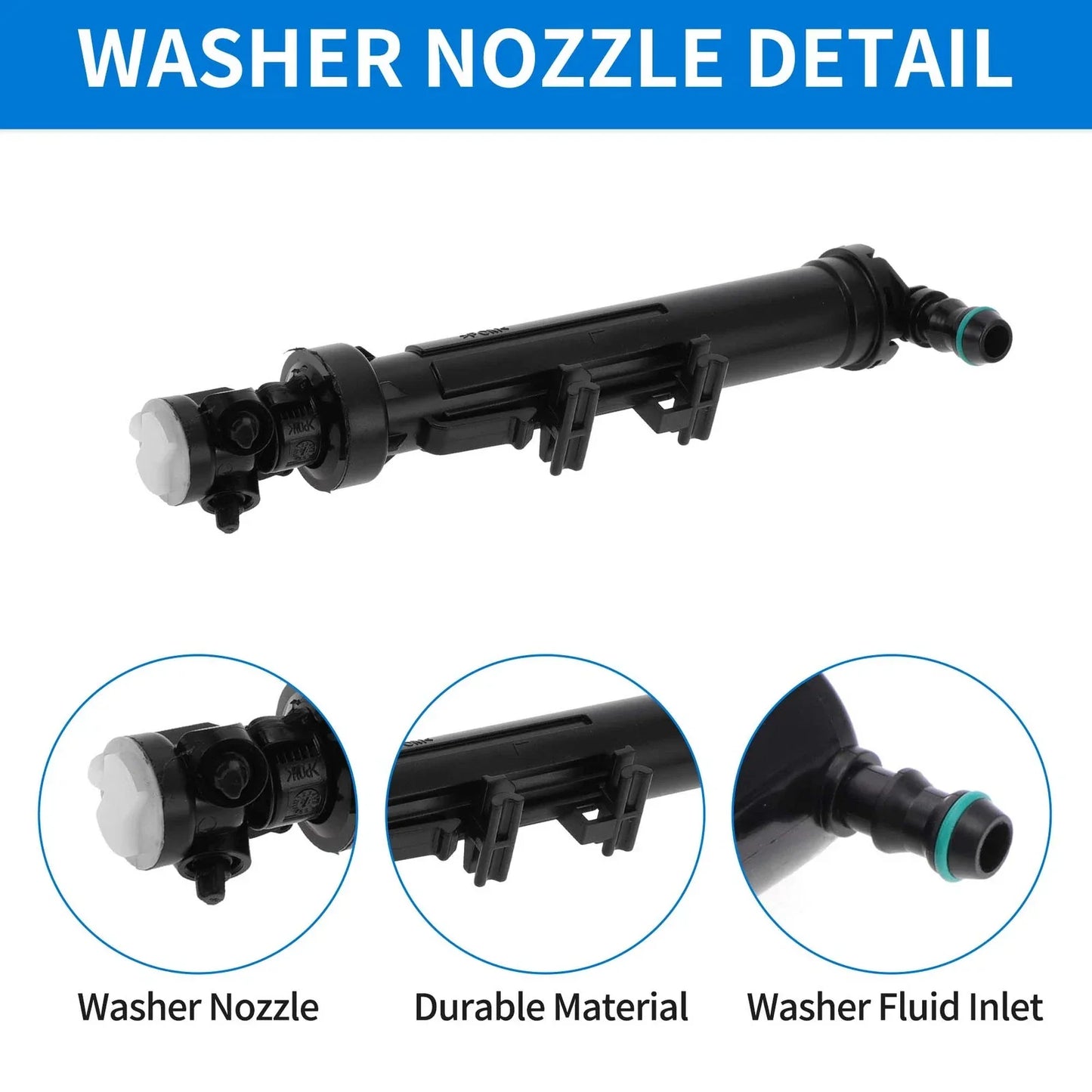 Front Driver Side Headlight Washer Nozzle for Mercedes-Benz ML350 (2012-2015)