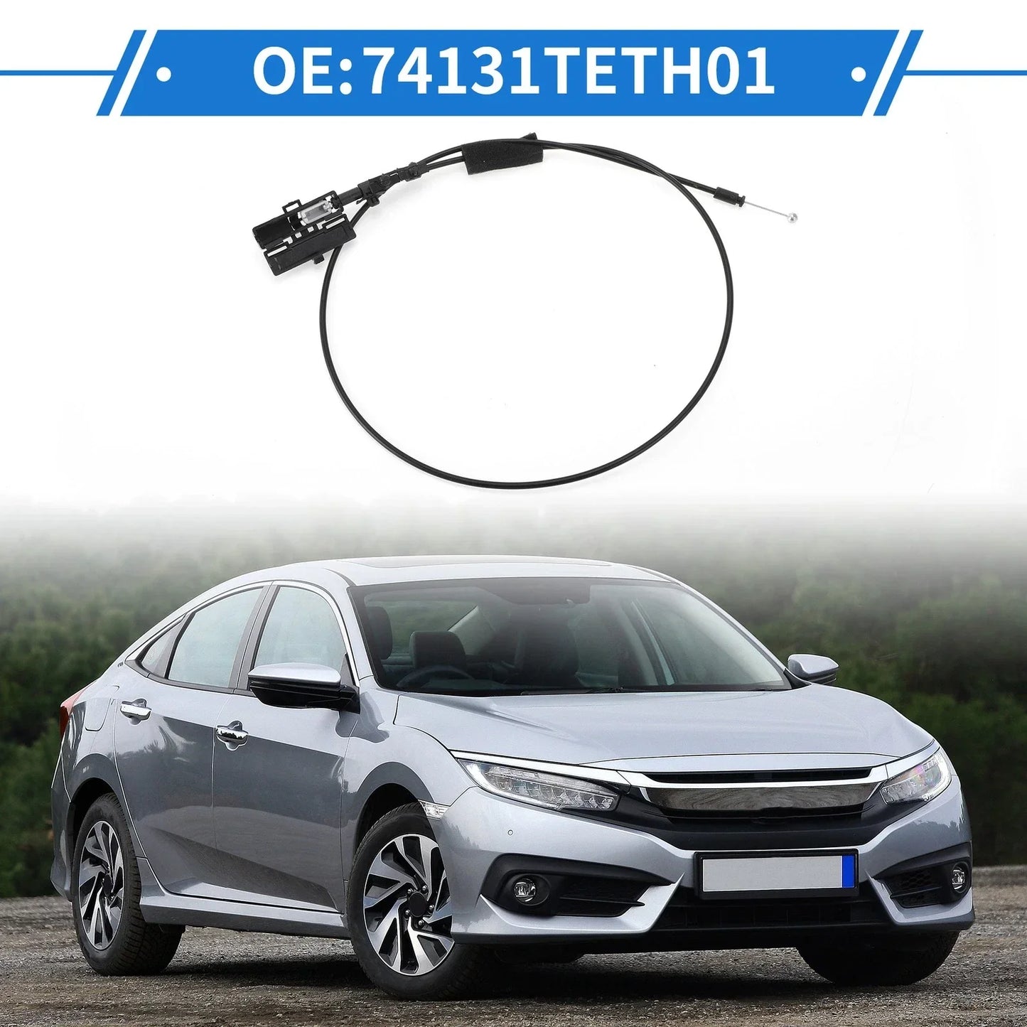 Hood Release Cable for Honda Civic 2016-2021