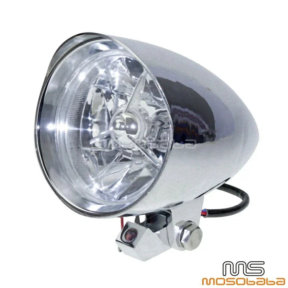 4.5" Headlight Visor Headlamp Assembly for Harley Big Twin XL1200 (2004-2023)