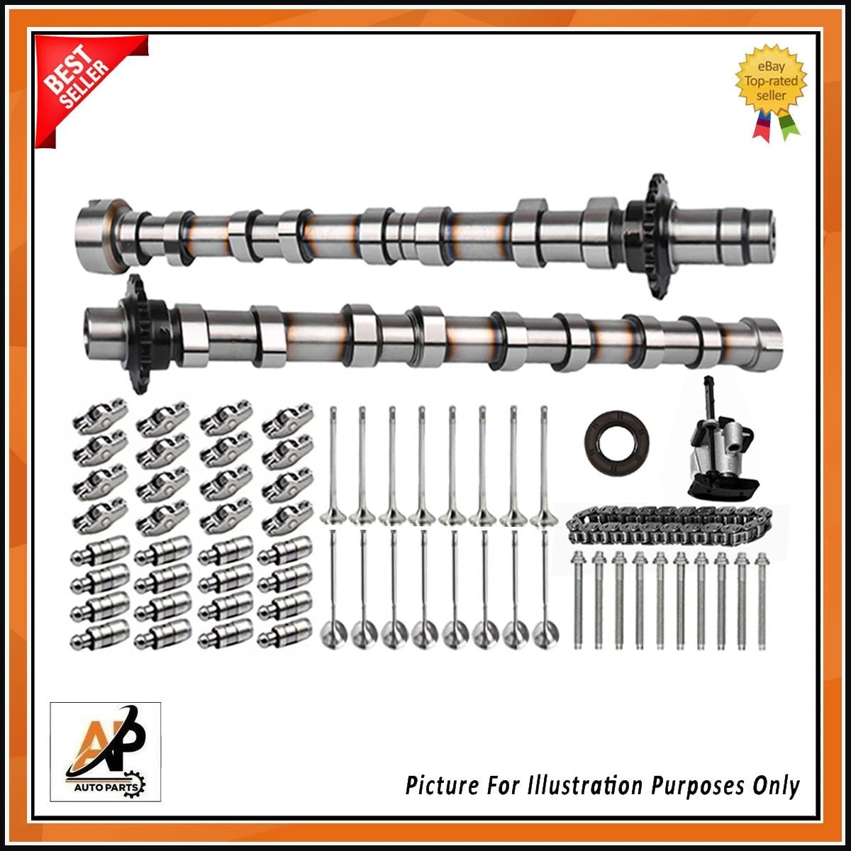 Camshaft Rebuild Kit for Peugeot Citroen 2.0L DW10 Blue HDI DS4 C5 C8 (—)