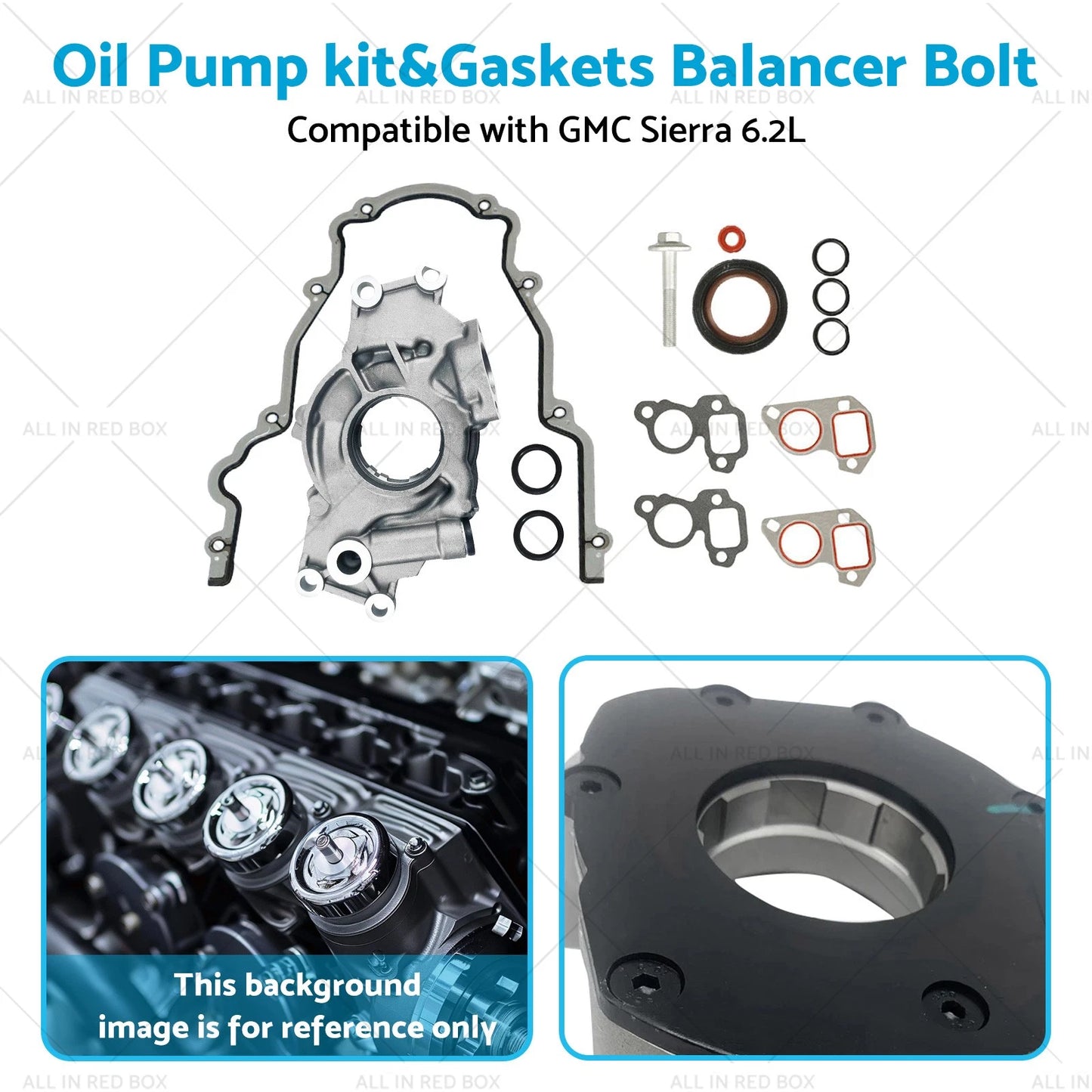 Gaskets & High Volume LS Oil Pump for GMC Sierra 6.2L (2014-2023)