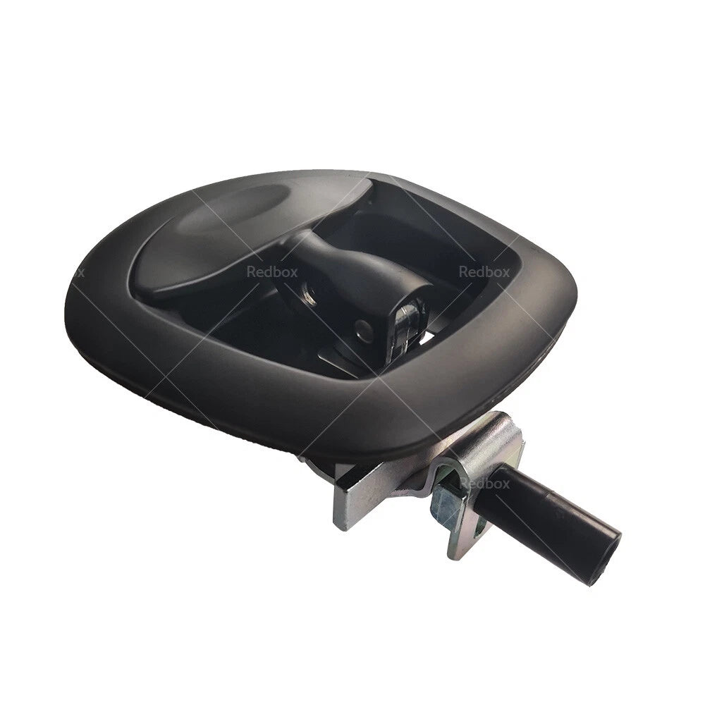 Black Recessed Folding T Lock Handle for Trailer Toolbox (Drop T Whale Tail)