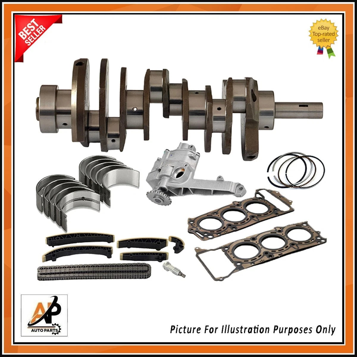 Crankshaft and Engine Rebuild Kit Replacement for Mercedes OM642 3.0 CDI (2009–2018)