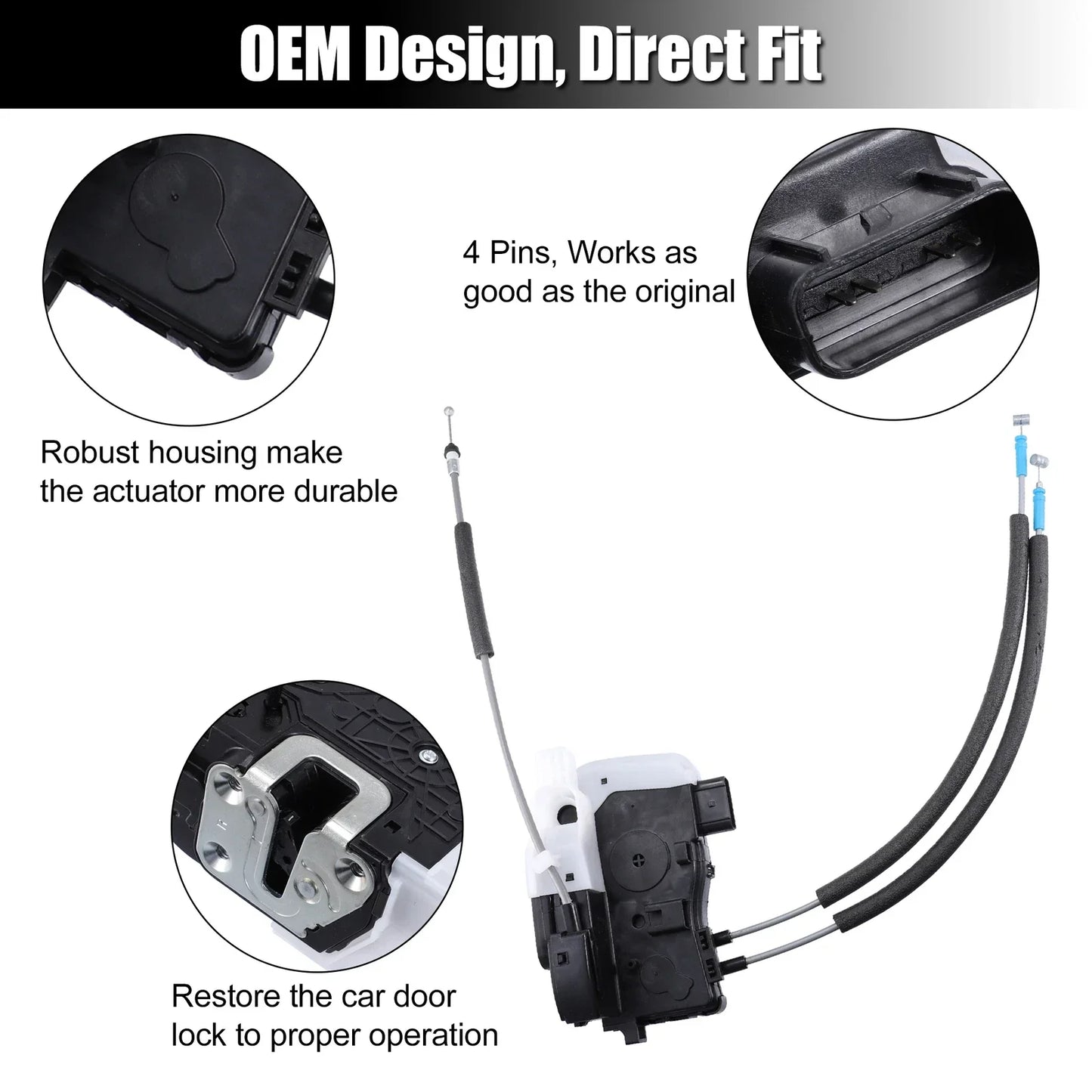 Rear Right Door Latch Lock Actuator for Hyundai Tucson (2011-2015)
