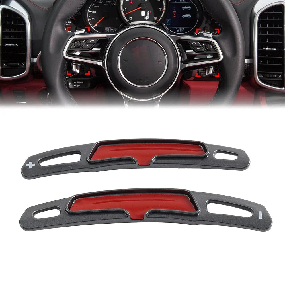 Steering Wheel Shifter Paddle Extensions for Porsche Panamera Cayenne Carrera (2010-2023)