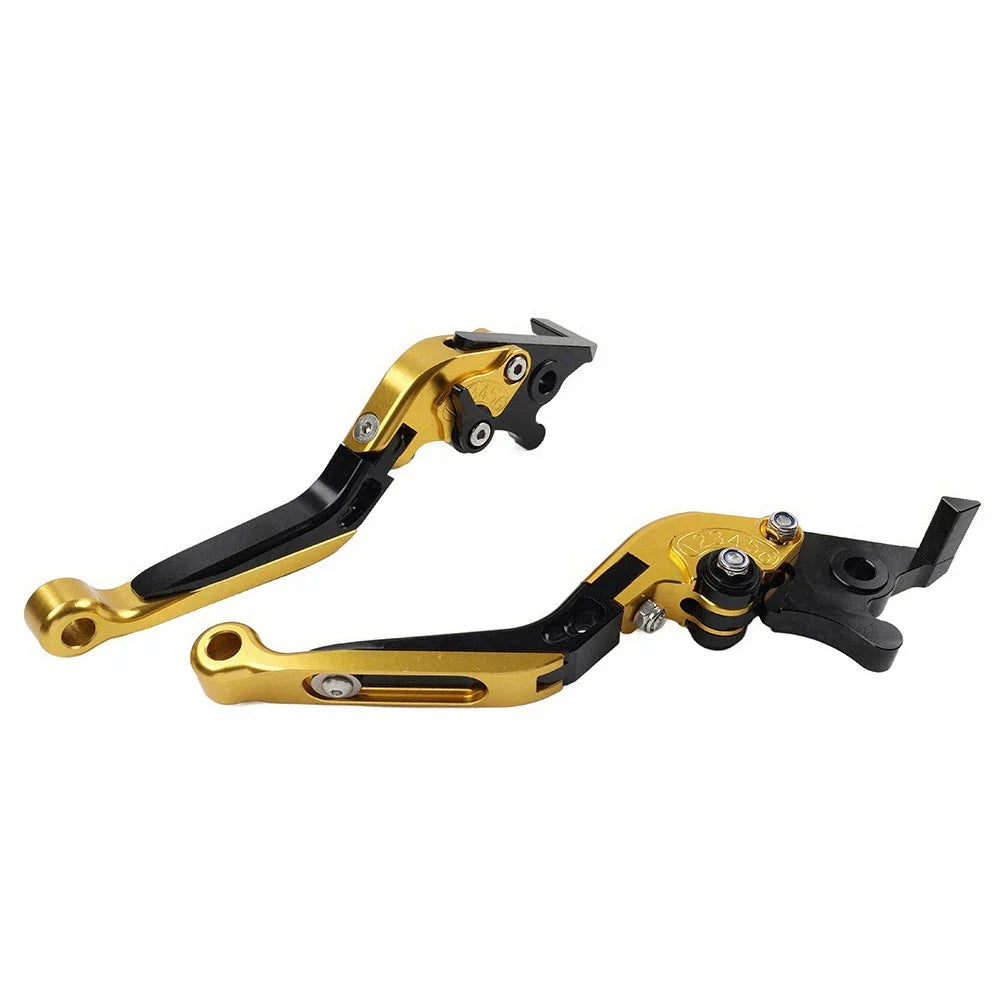 Gold CNC Folding Extendable Brake Clutch Levers for BMW S1000RR S1000R (2015-2019)