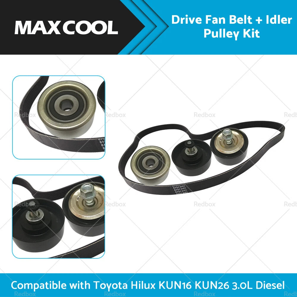 Idler Pulley Kit for Toyota Hilux 3.0 Diesel (KUN16, KUN26)