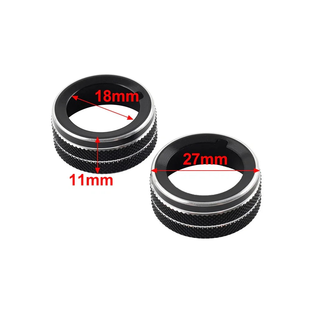 Blk Side Air Outlet Vent Knob Trim for Subaru BRZ, Toyota GR86 (2022-2023)