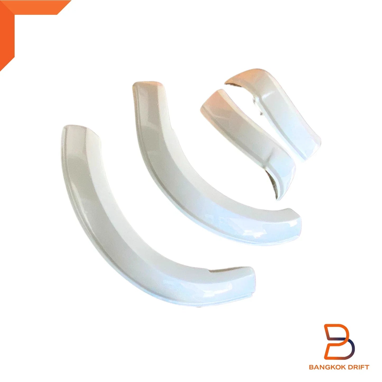 White Front Fender Flares for Nissan Navara NP300 Widebody (2015-2019)