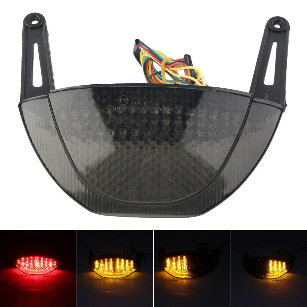Rear Integrated Indicator Tail Light for Honda CBR600RR (2007-2012) Black ABS