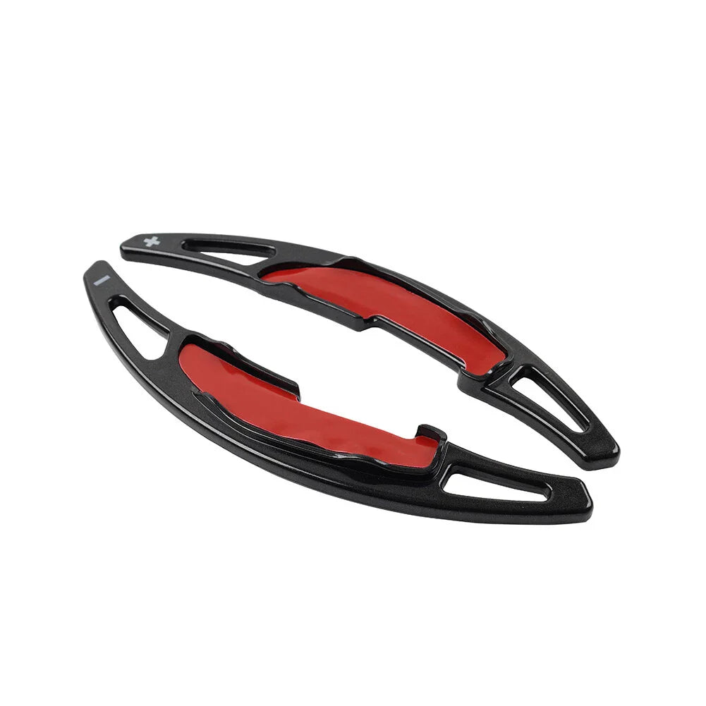 Black Steering Wheel Paddle Shifter Extensions for BMW M2 M3 M4 M5 M6 X5M X6M (2014-2023)