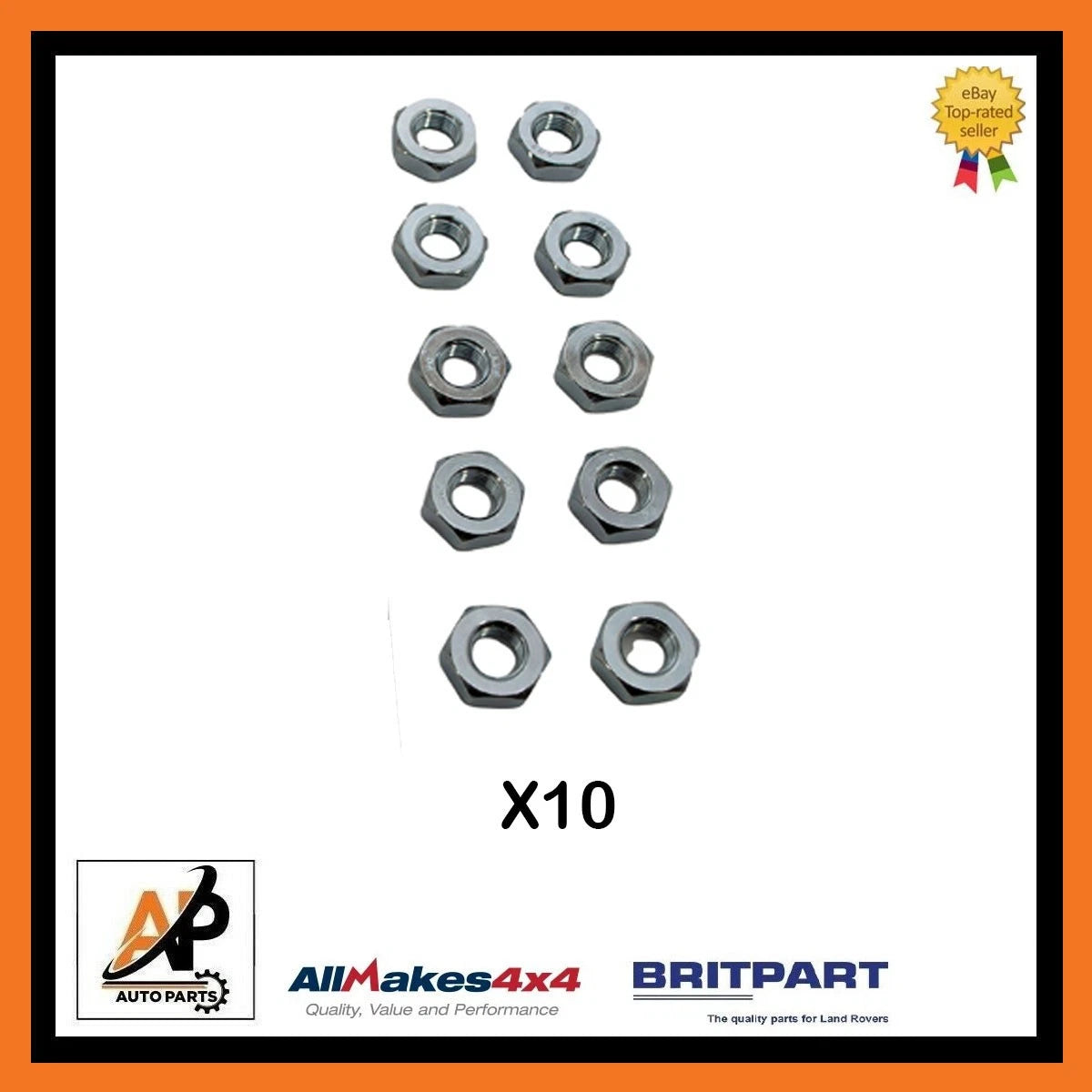 Brake Hose Nut M10 Flexible for Land Rover Defender (10x) () (CRC1487)