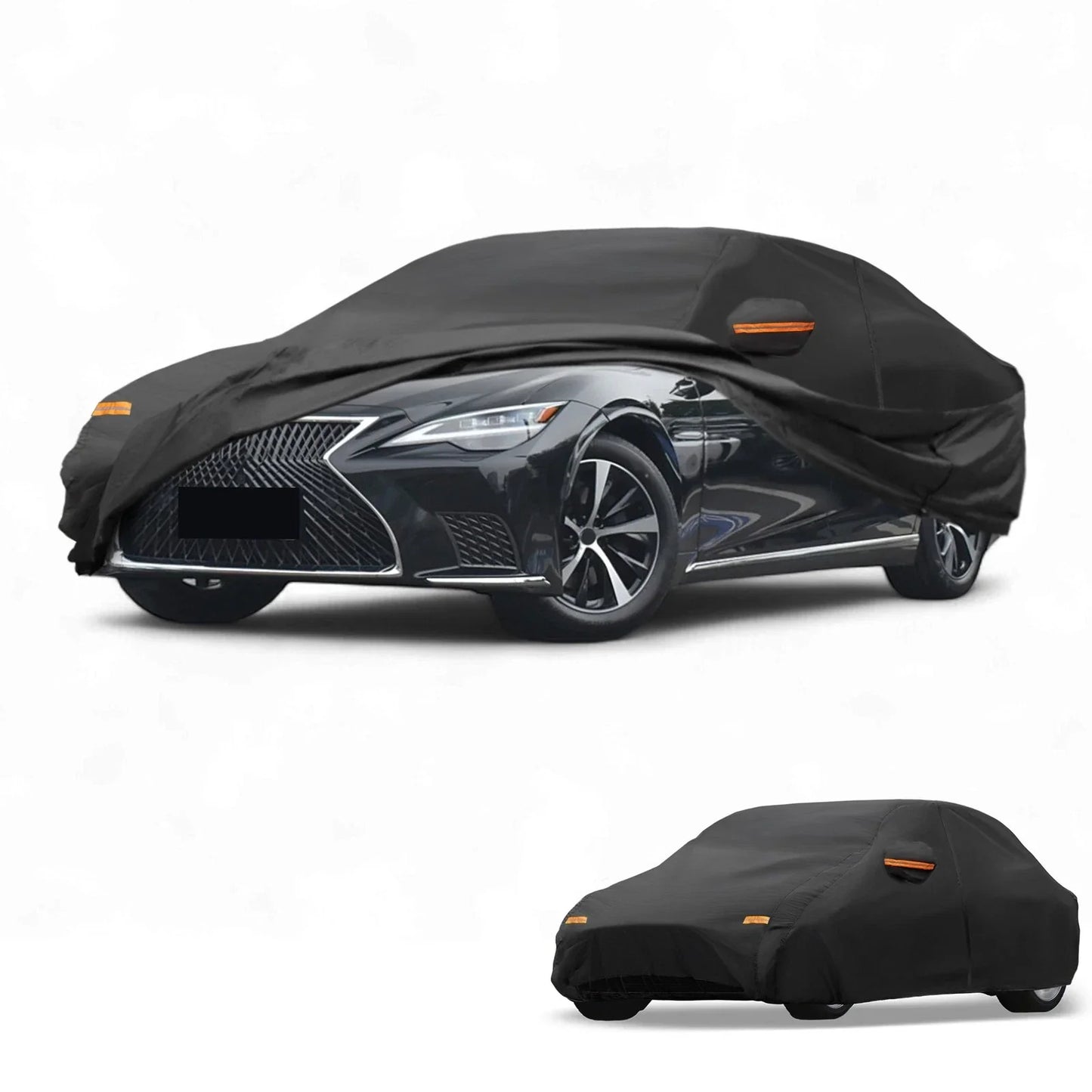 Waterproof All Weather Car Cover for Lexus LS Sedan Black (2018-2023)