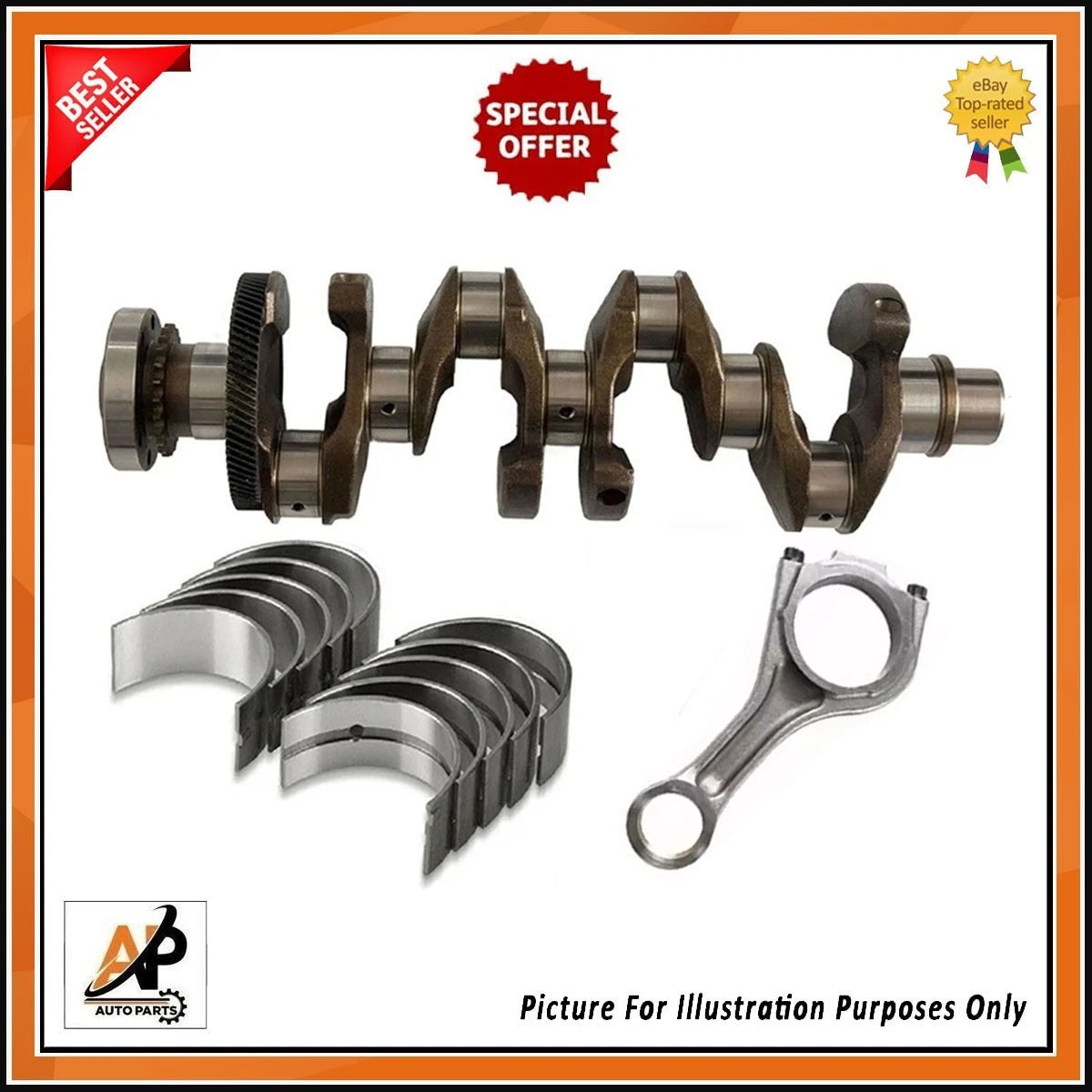 Crankshaft with Engine Rebuild Kit for Land Rover Discovery 2.0 (2004–2009)