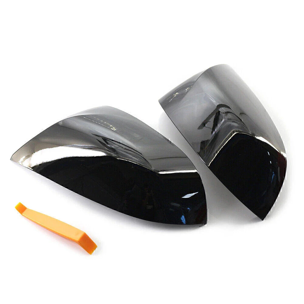 1 Pair Gloss Black Car Mirror Cover Caps for BMW X3 X4 X5 X6 X7 (2018-2023)