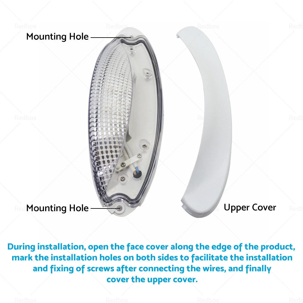 Halogen Light Lamp for Caravan RV Motorhome Awning 9-12V