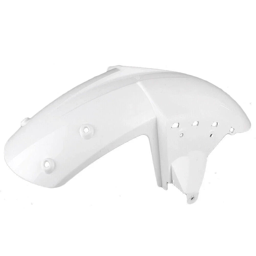 Unpainted White Front Fender Mudguard for Kawasaki Ninja ZX6R (2005)