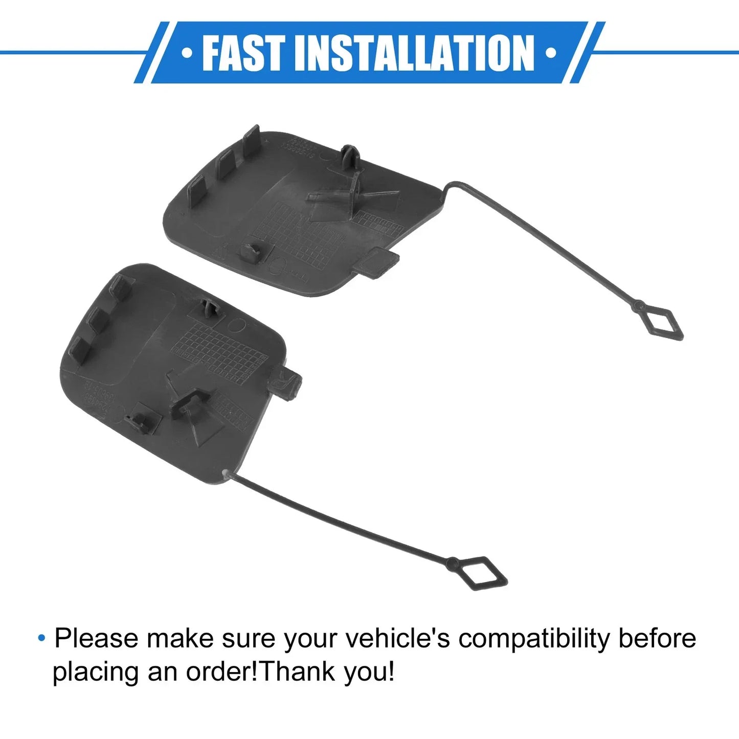 Rear Tow Hook Eye Hole Cover Cap for BMW X5 (2016-2018)