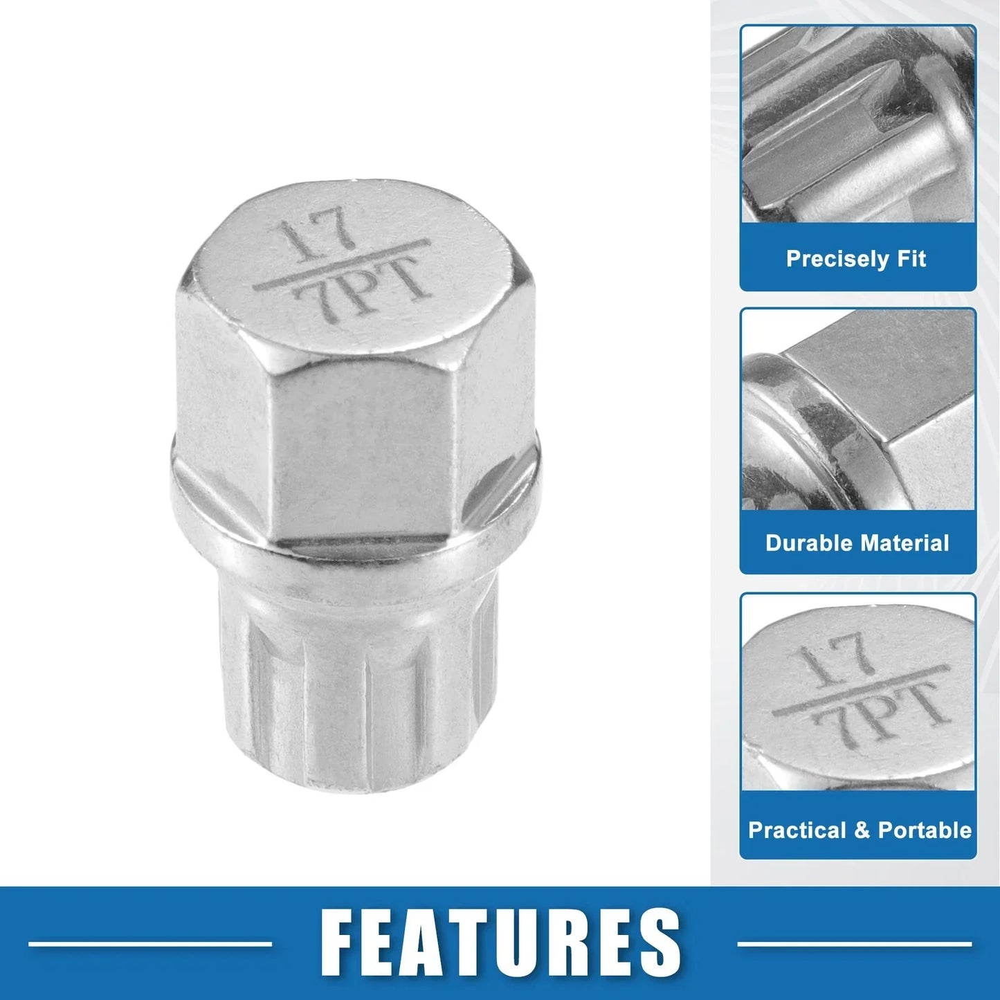 Wheel Screw Lock Lug Nut Set with Socket Protector for BMW