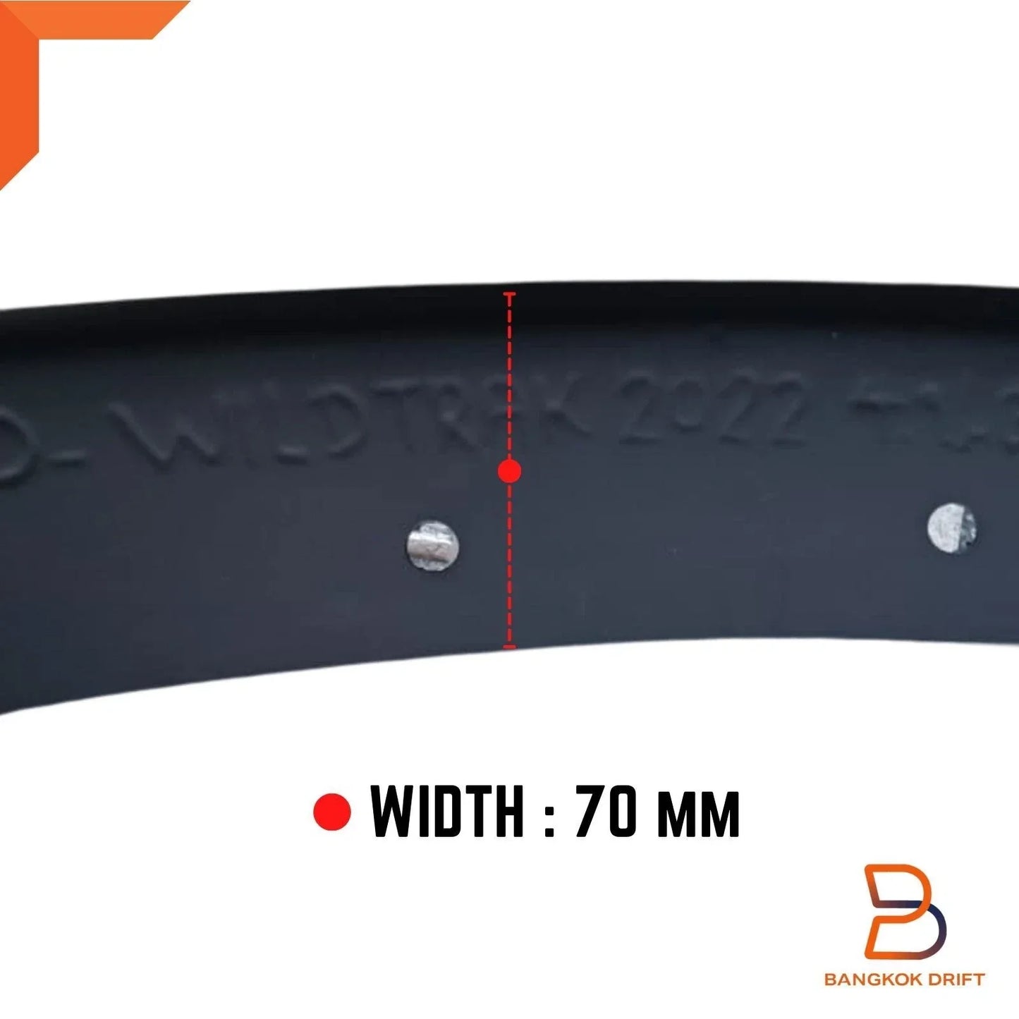 3" Slim Fender Flares for Ford Ranger P703 Wildtrak (2022-2023)