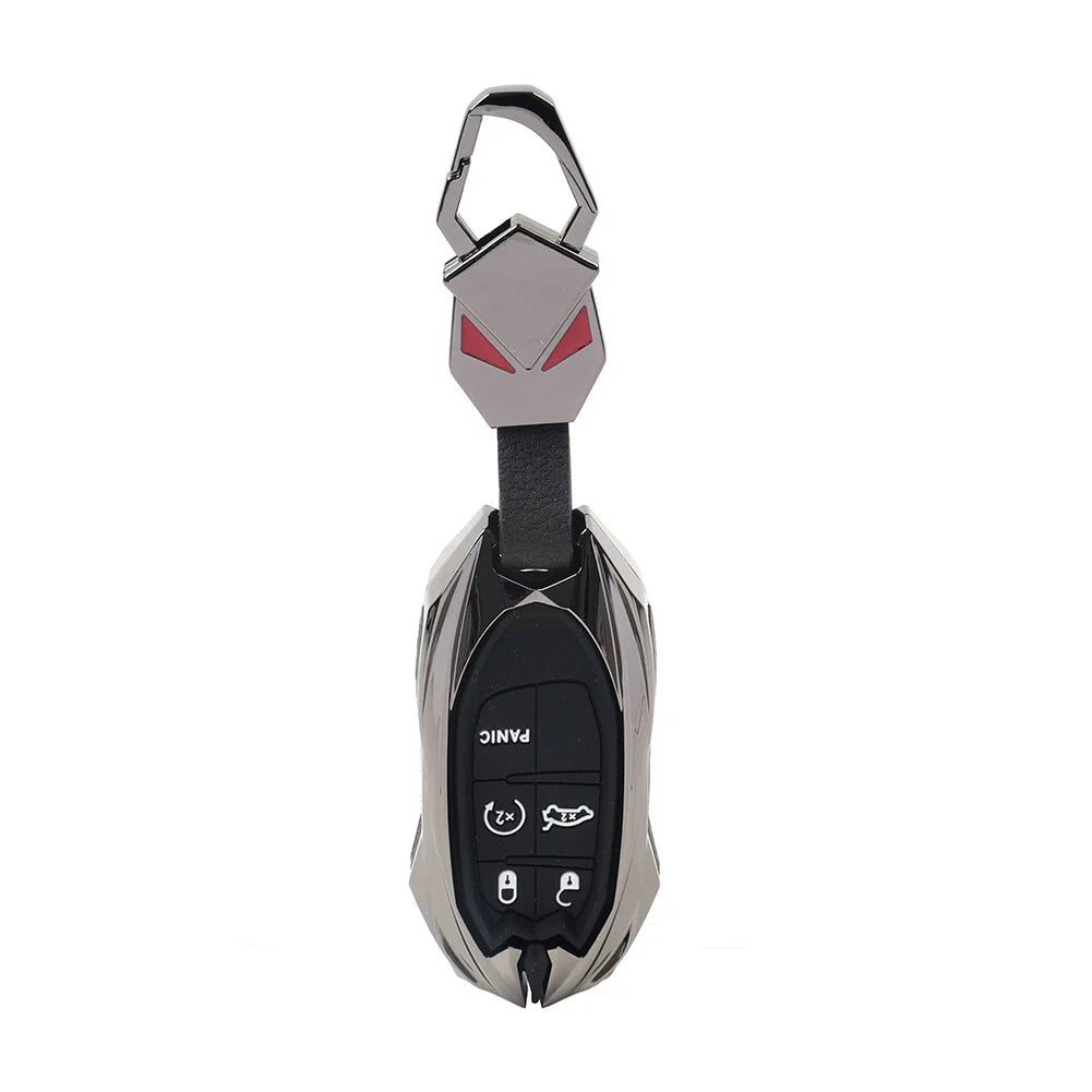 Black 5-Button Smart Key Fob Shell Cover for Dodge Challenger (2015-2023)