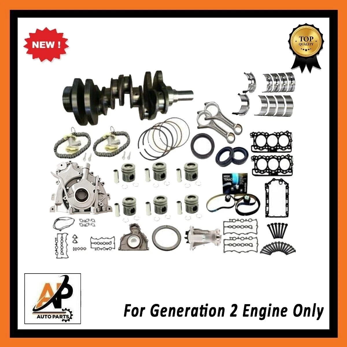 Crankshaft and Engine Rebuild Kit for Land Rover Jaguar 3.0L (2009–2019)