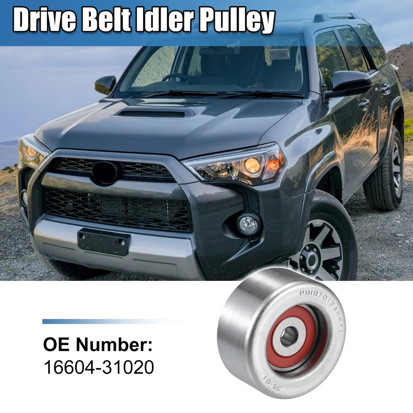 Idler Pulley for Lexus GS350 RC350, Toyota 4Runner RAV4 Tacoma (2006-2023)