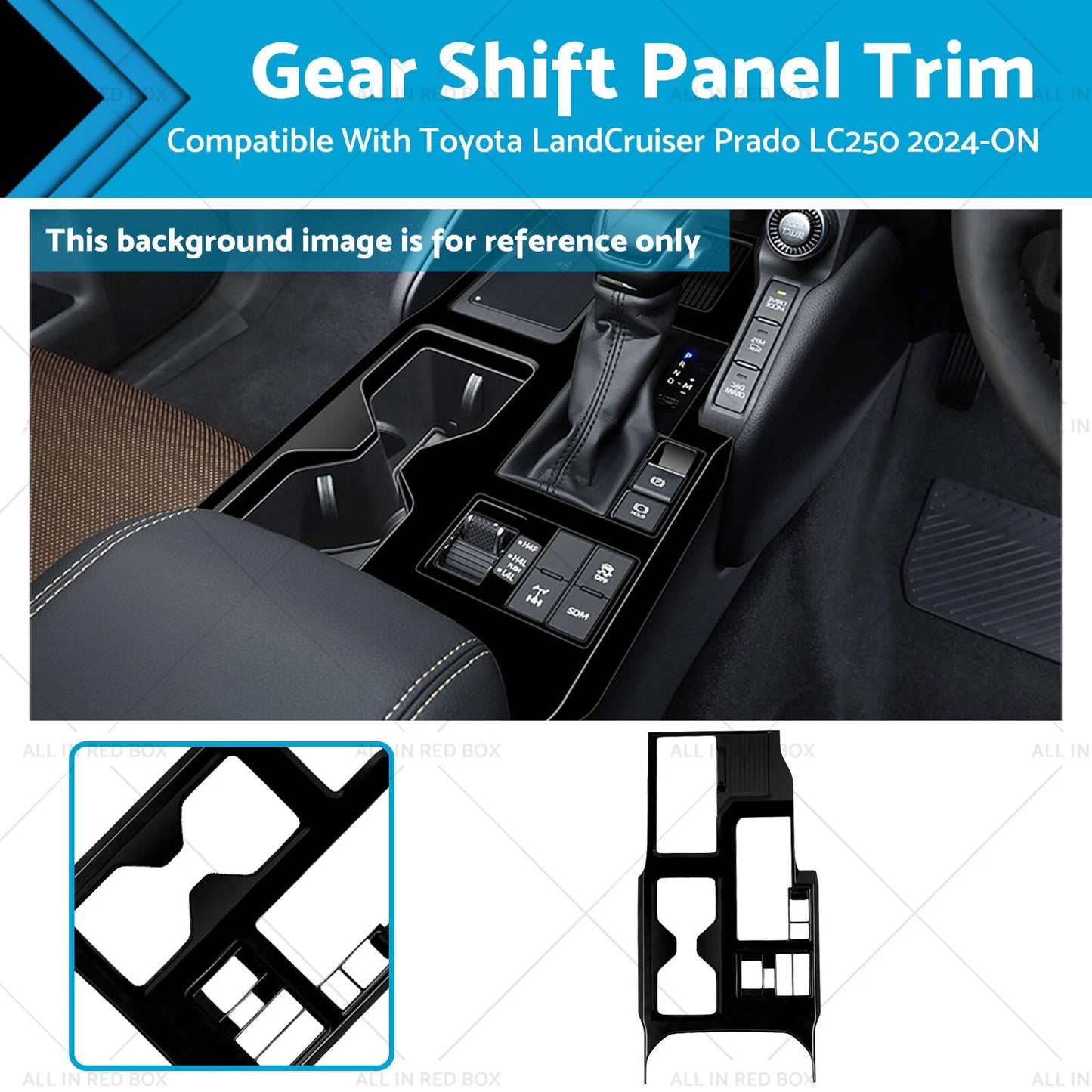 Gear Shift Panel Trim ABS for Toyota LandCruiser Prado (2024-ON)