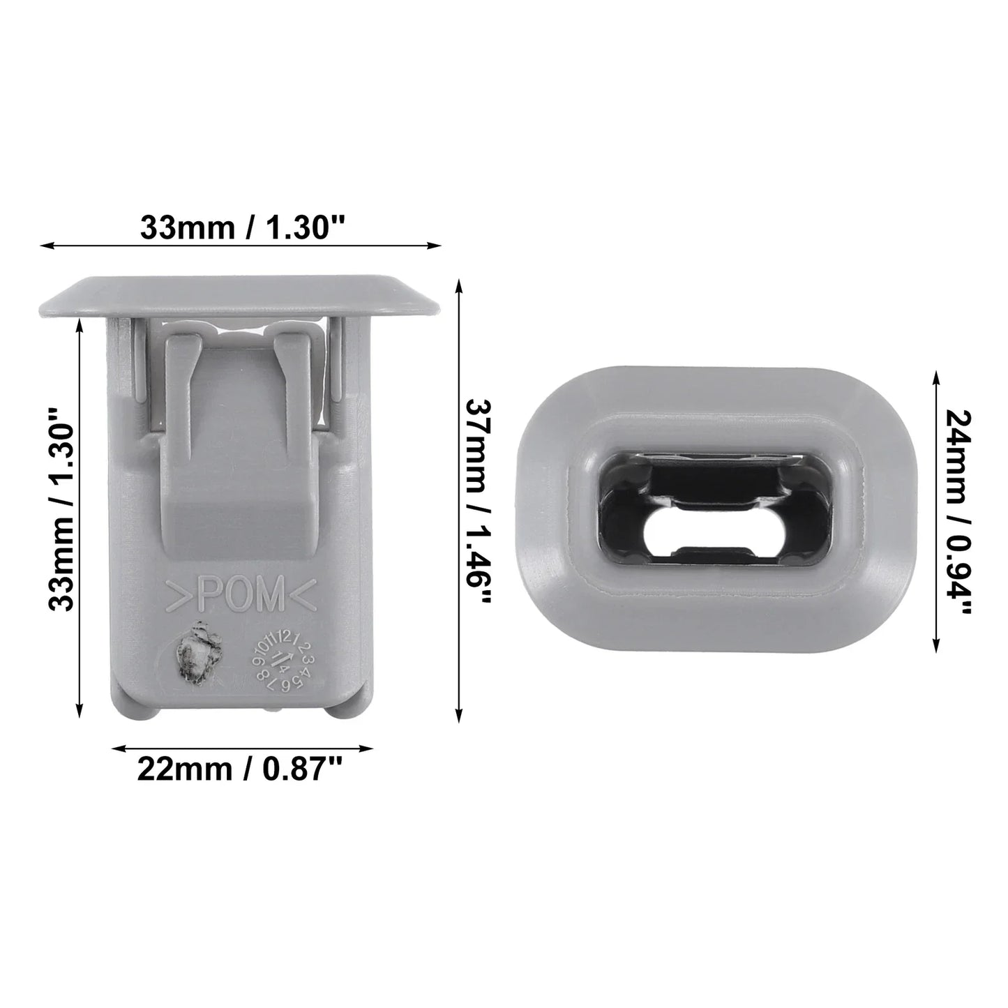 2 x Rear Seat Cushion Pad Clips for Mercedes-Benz A220 (2019-2021)