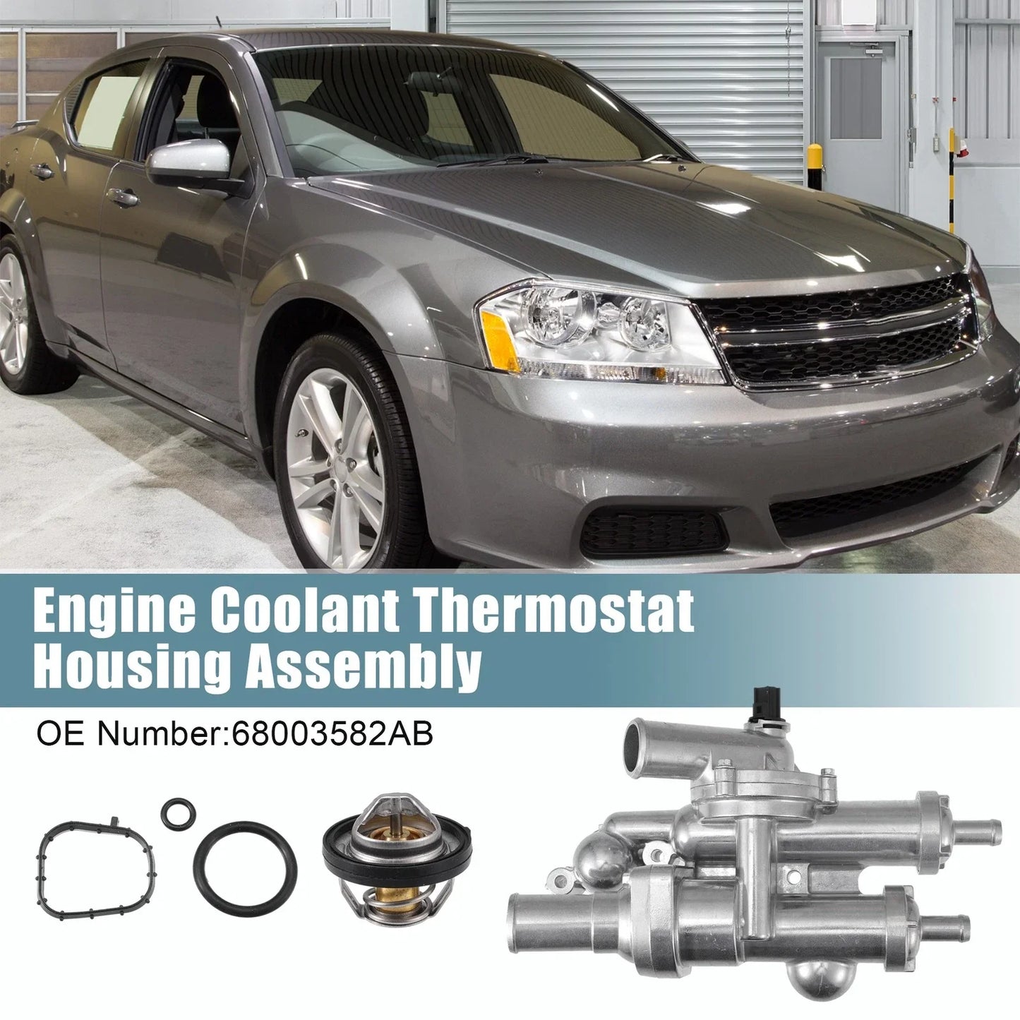 Upgraded Aluminum Thermostat Housing for Chrysler Dodge Jeep (2005-2010)