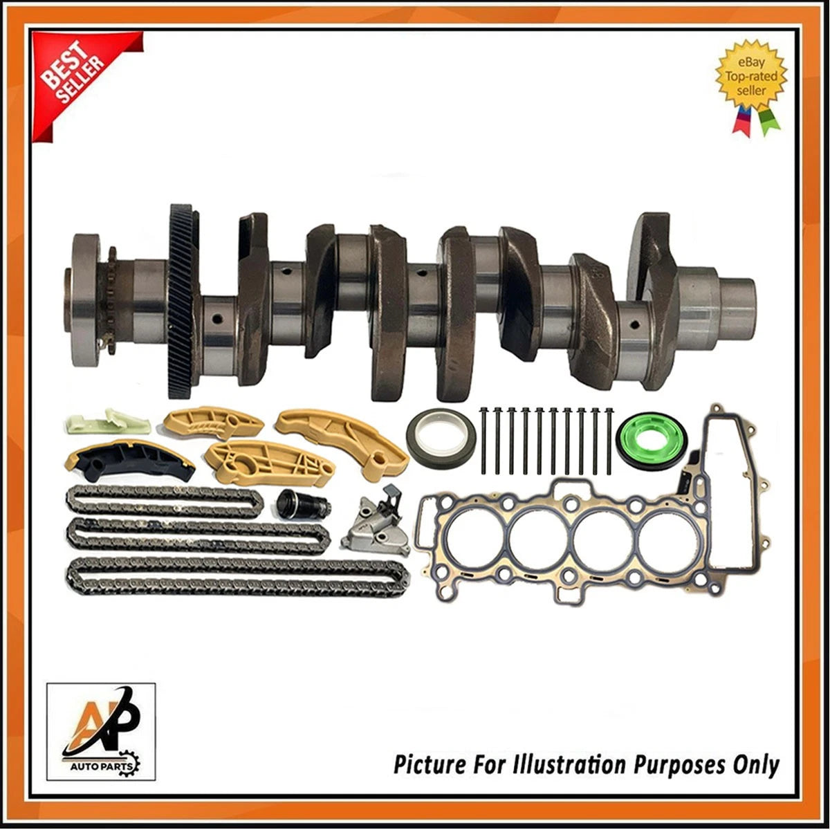 Engine Crankshaft Head Gasket Rebuild Kit for Range Rover Sport 204DTA (2018–2022)