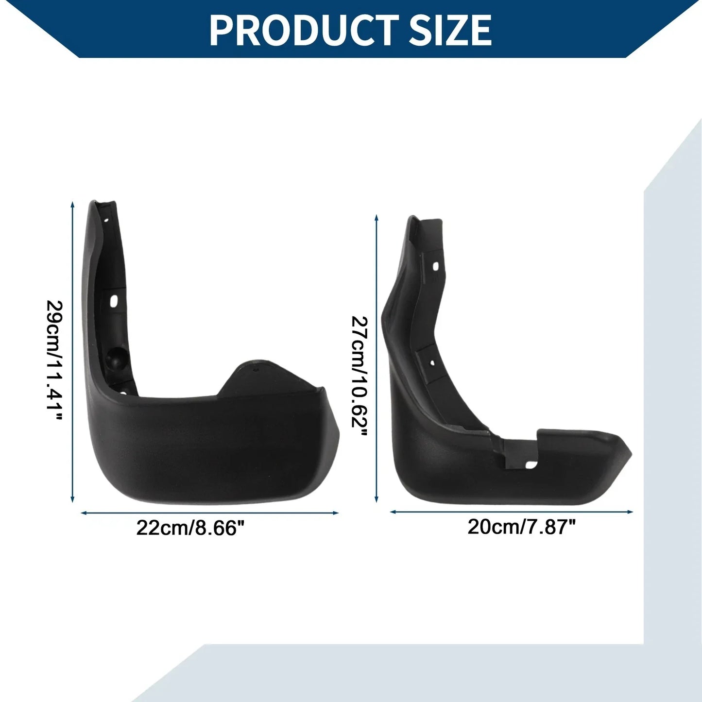 Mud Flaps Splash Guards Front & Rear for Honda Fit Hatchback (2003-2007)