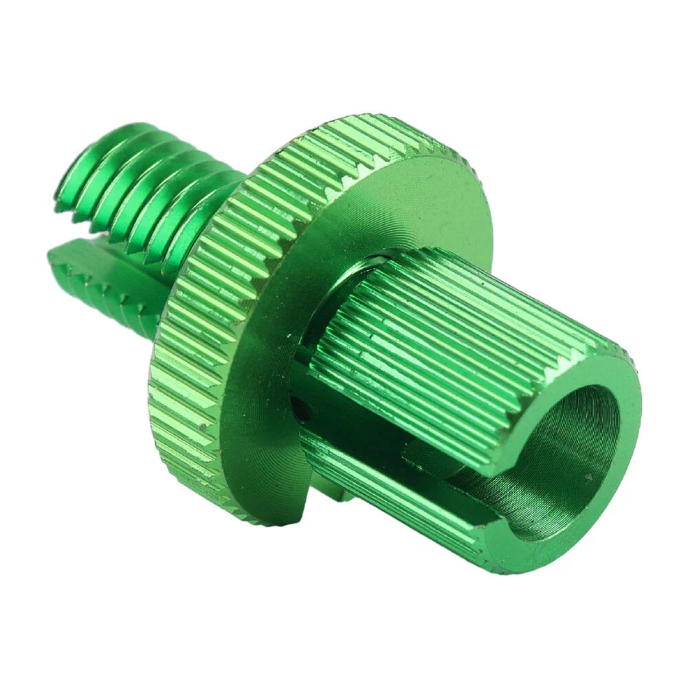 8mm Clutch Brake Throttle Cable Adjuster Screw Green for Motorcycle ATV Pit Bike