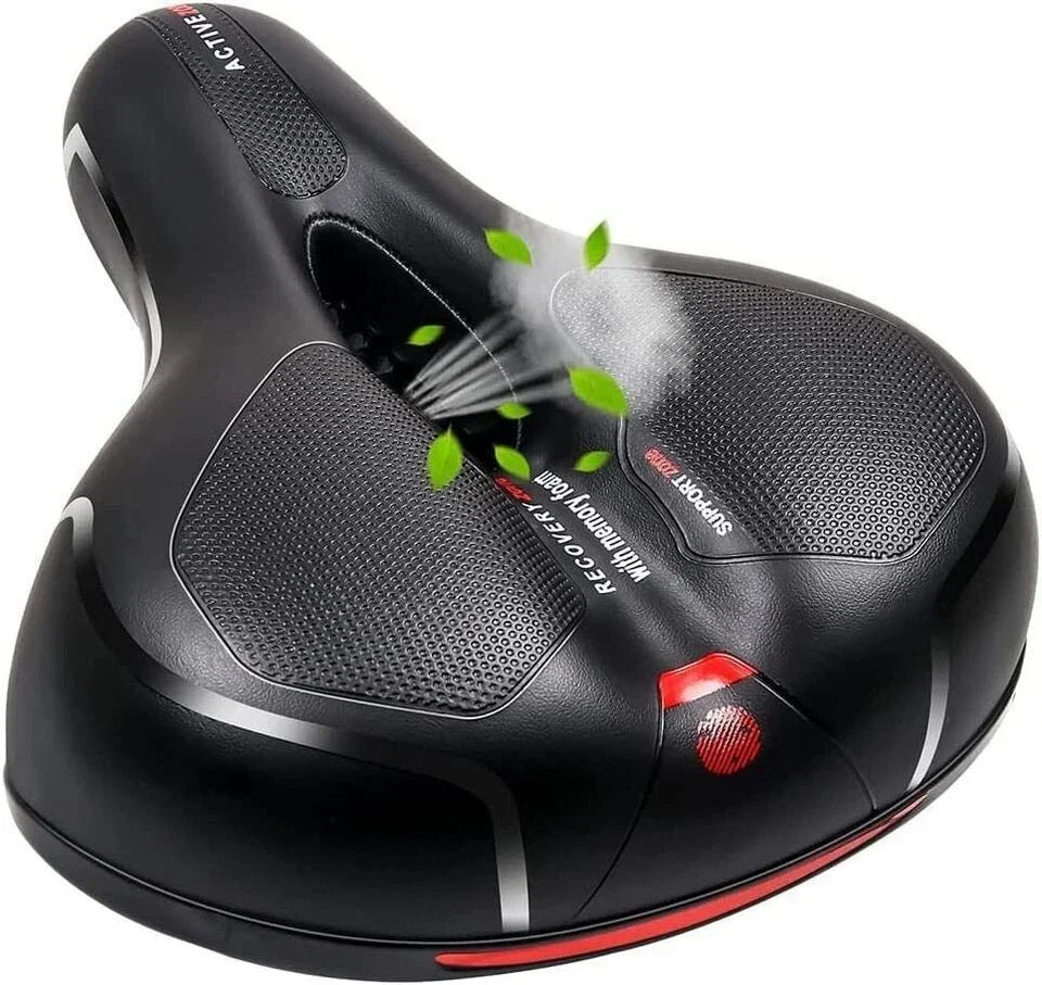 Big Wide Bike Seat Gel Cruiser Saddle Extra Comfort Pad for Bicycle