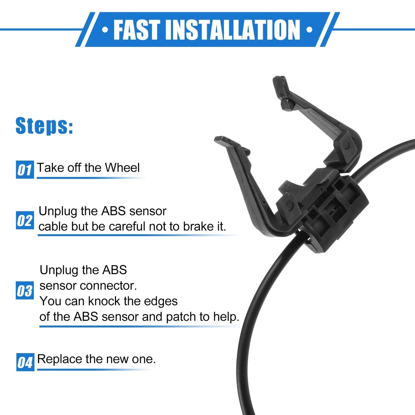 ABS Wheel Speed Sensor for Toyota Highlander Front Left Side (2001-2007)