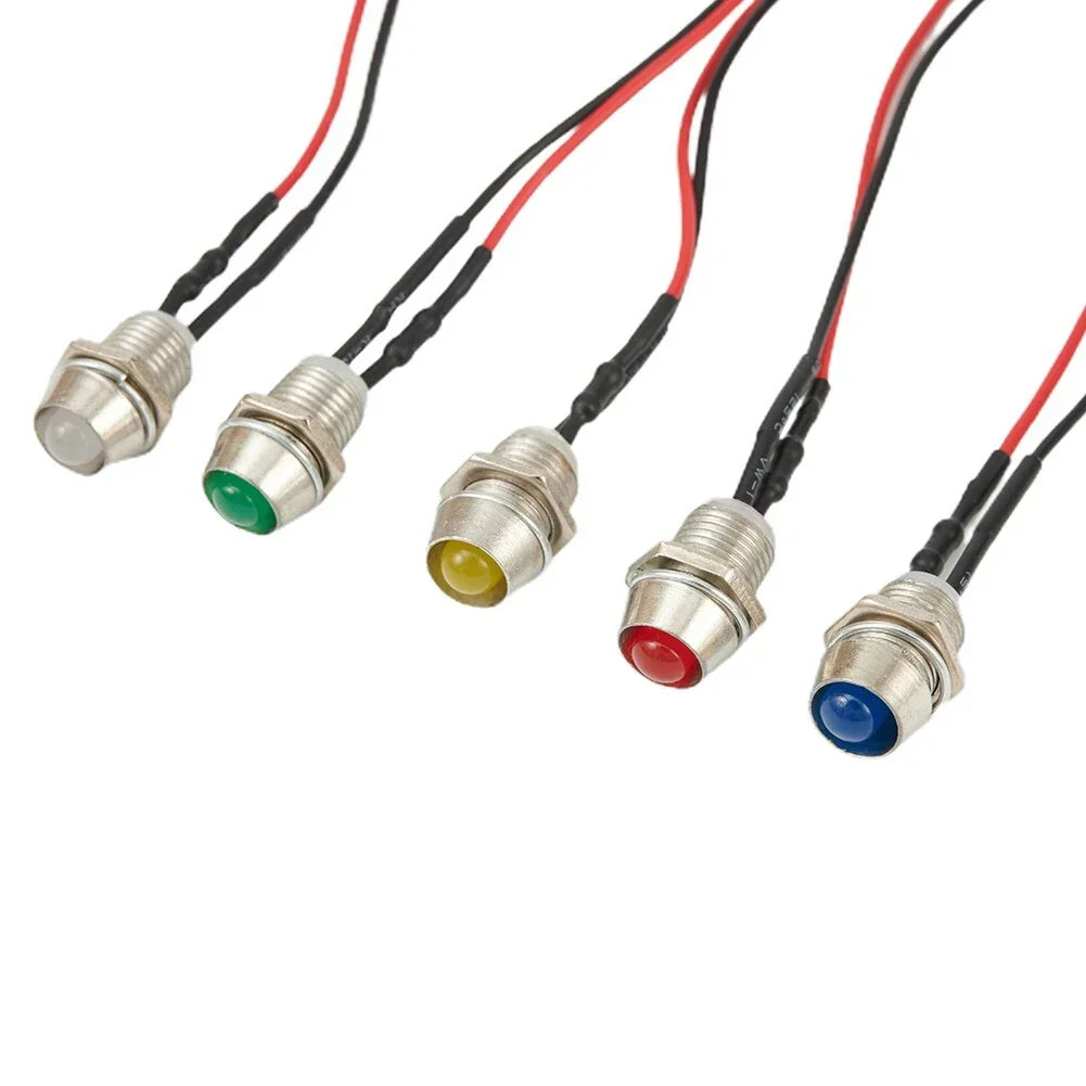 LED Indicator Lights / 5x 12V / Dashboard Panel Lamp for DASH
