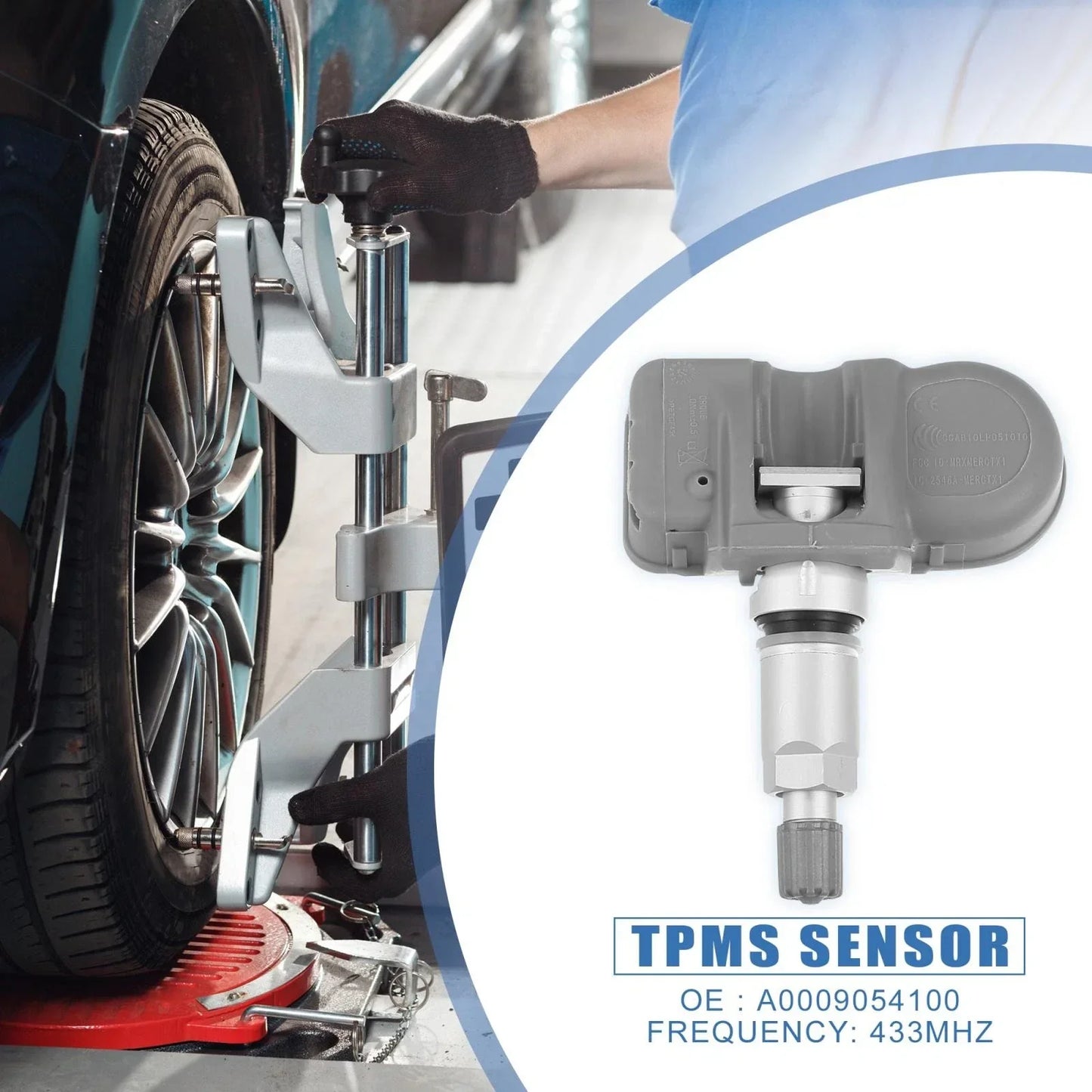 4 x Tire Pressure Sensors TPMS 433MHz for Mercedes-Benz W204 W205 (2010-2020)
