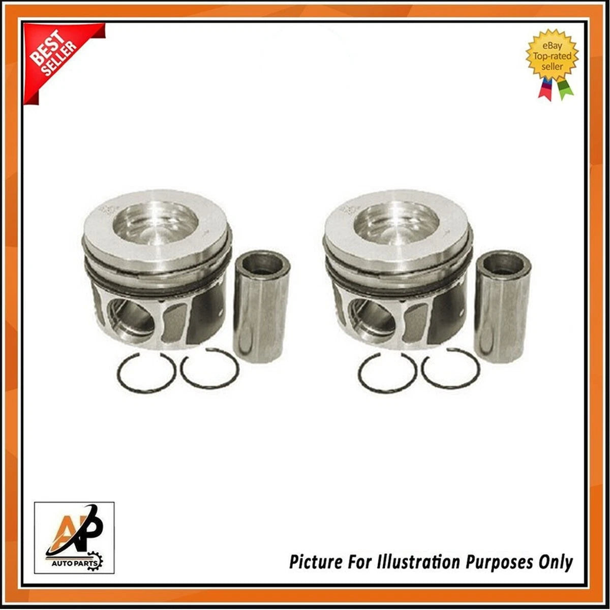 Engine Piston with Rings Replacement Set for Ford Ranger 2.2 TDCi (2011–2018)