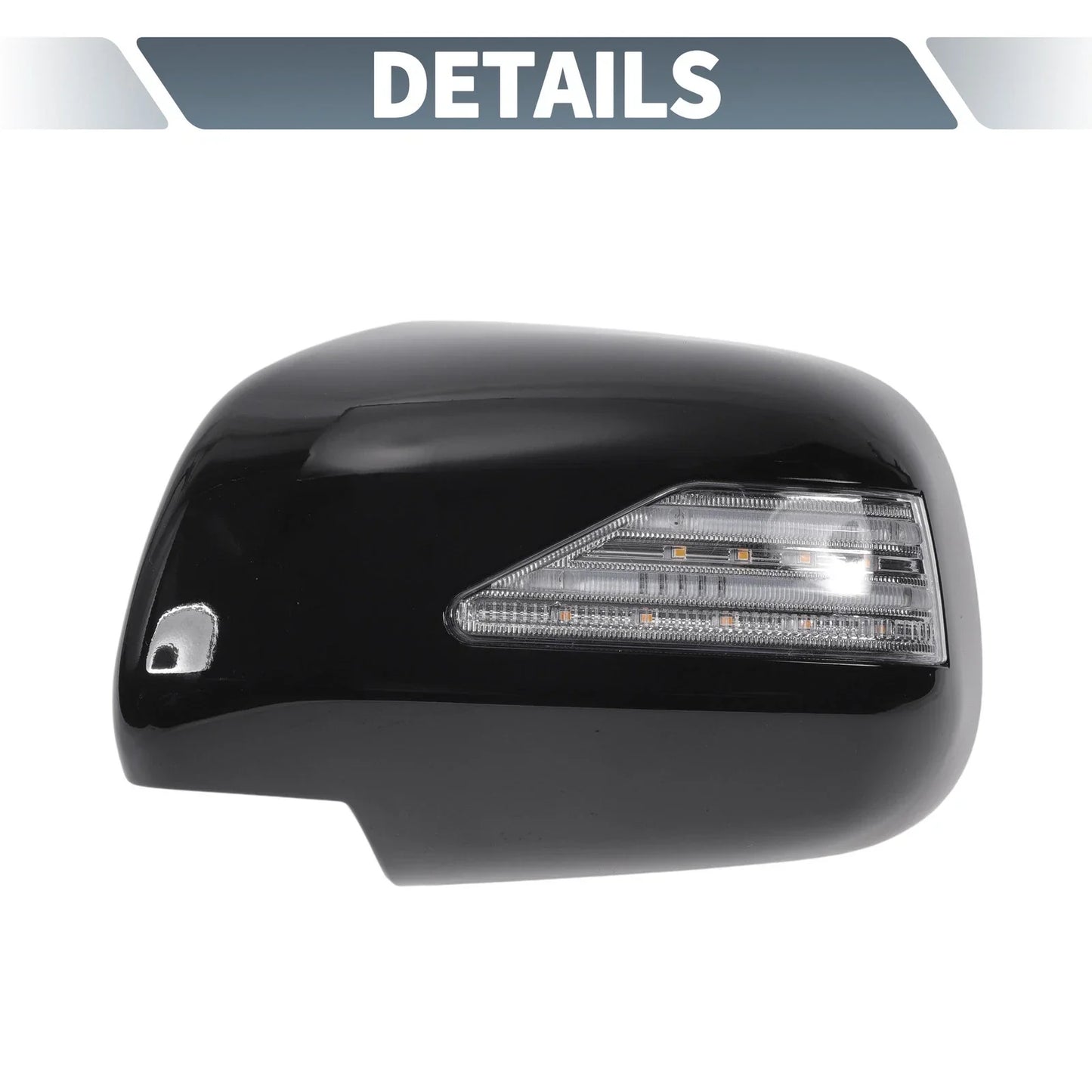 Rearview Mirror Cover Overlay Gloss Black for Lexus RX330 RX300 (2003)