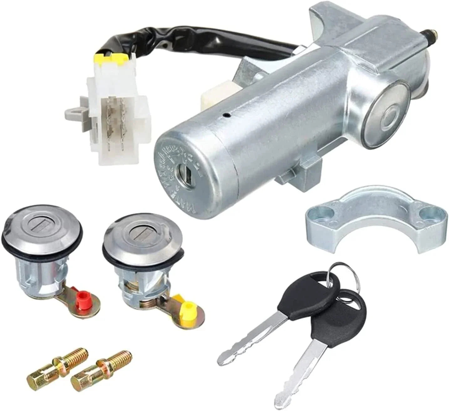 3 x Lock Door Ignition Barrel Switch & 2 Keys for Nissan Navara D22 (1997-2006)