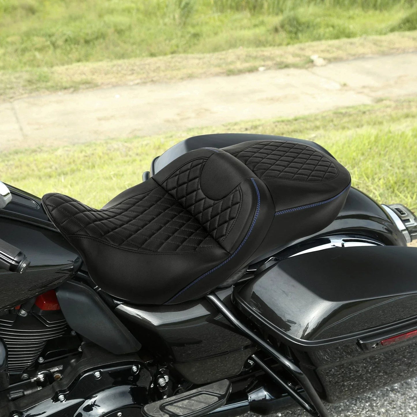 Hammock 2 Up Rider Driver Passenger Seat for Harley Street Glide (2009-2023)